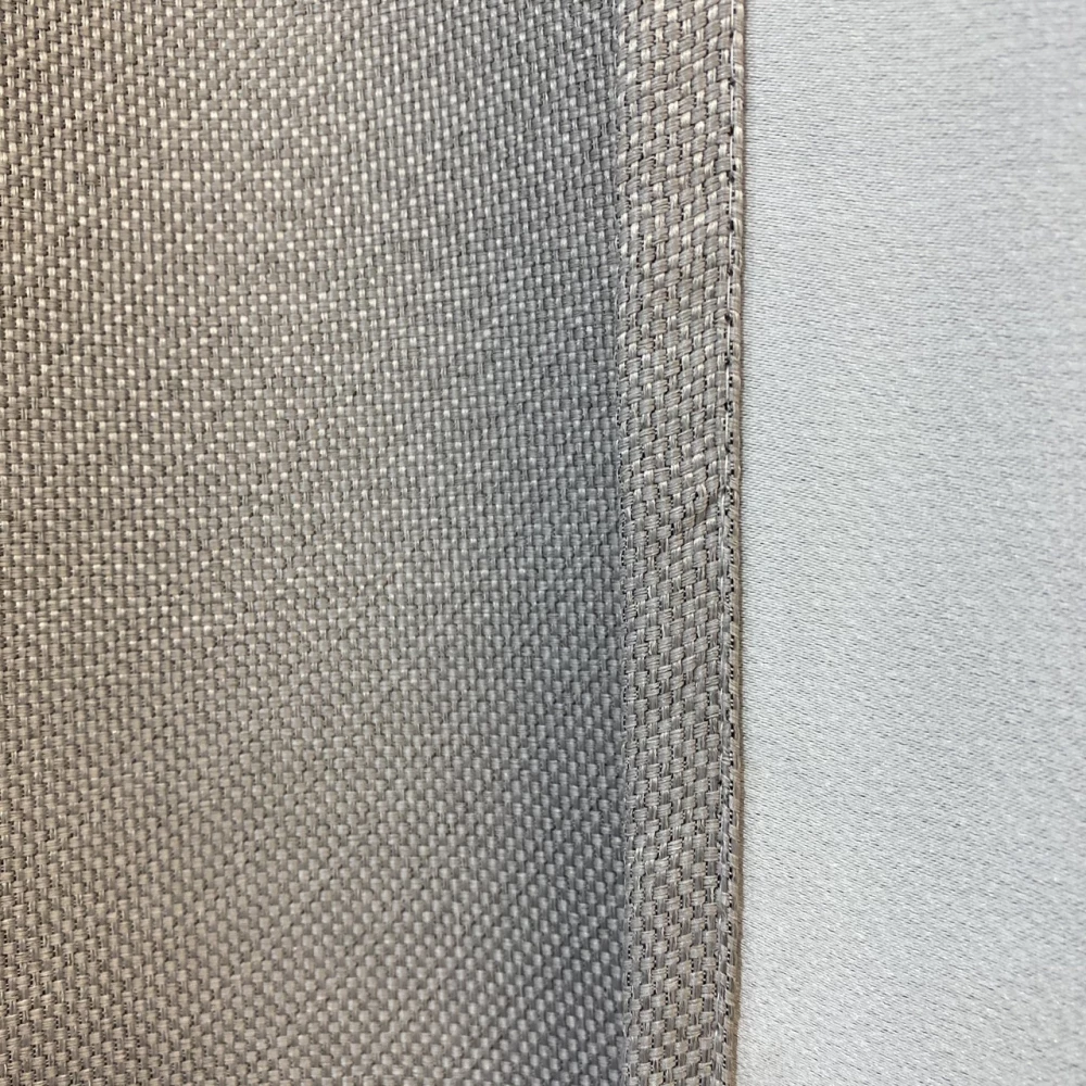 Готові штори Льон рогожка світло сірий