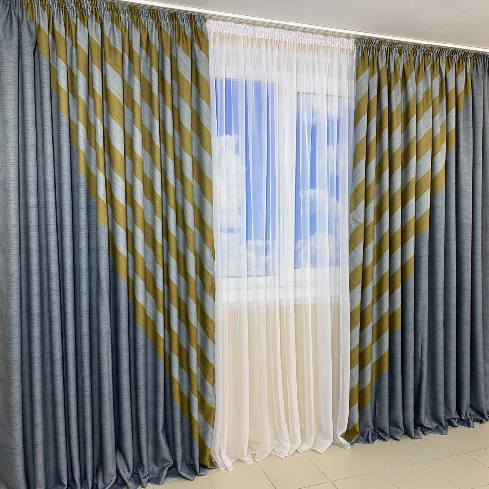 Комплект готових штор Панно №441