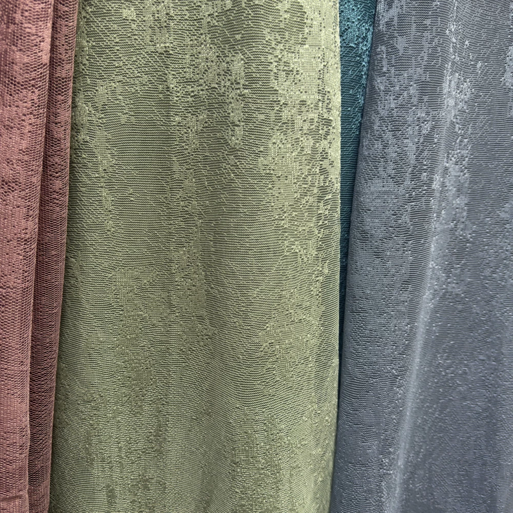 Гардина жаккард Мрамор №100 Зелений