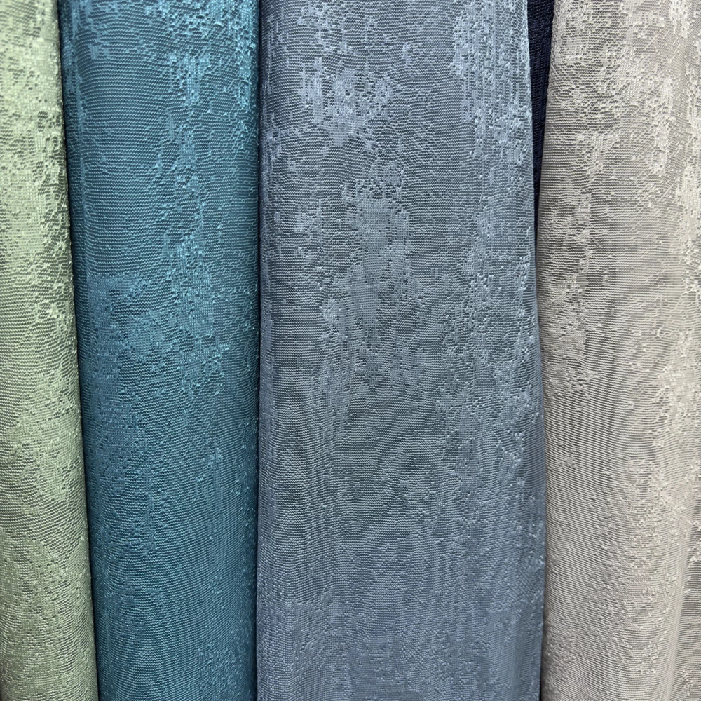 Гардина жаккард Мрамор №100 Блакитний