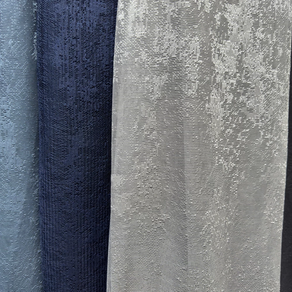 Тюль жаккард Мрамор №100 Серый