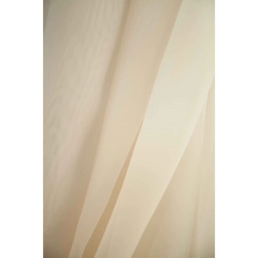 Тюль шифон однотонний білий