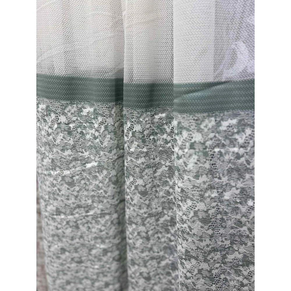 Гіпюровий тюль BROKAR Зелений