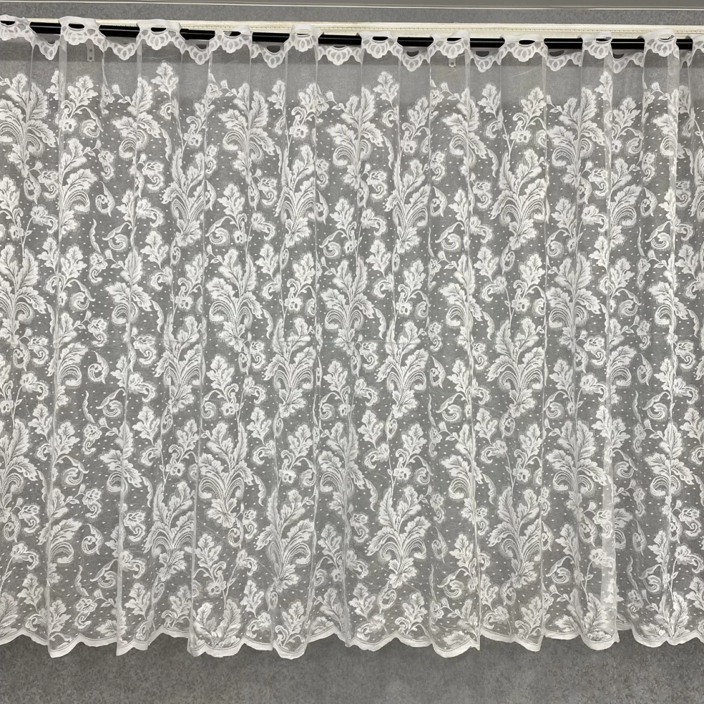 Тюль жаккард короткий №166 1,80 м для кухні, віранди, коридору 