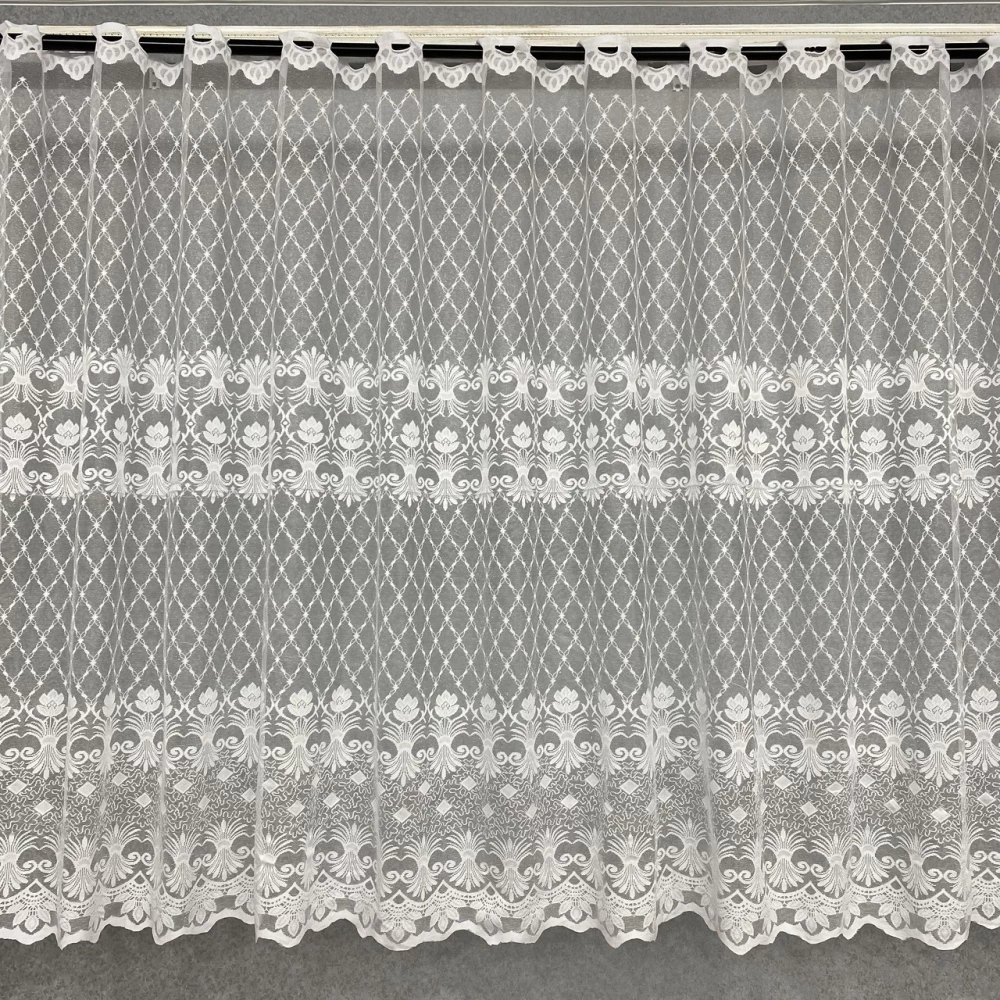 Тюль жаккард короткий №165 2м, для кухни, веранды, прихожей 