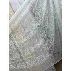 Тюль жаккард короткий №150 2м для кухні, віранди, коридору