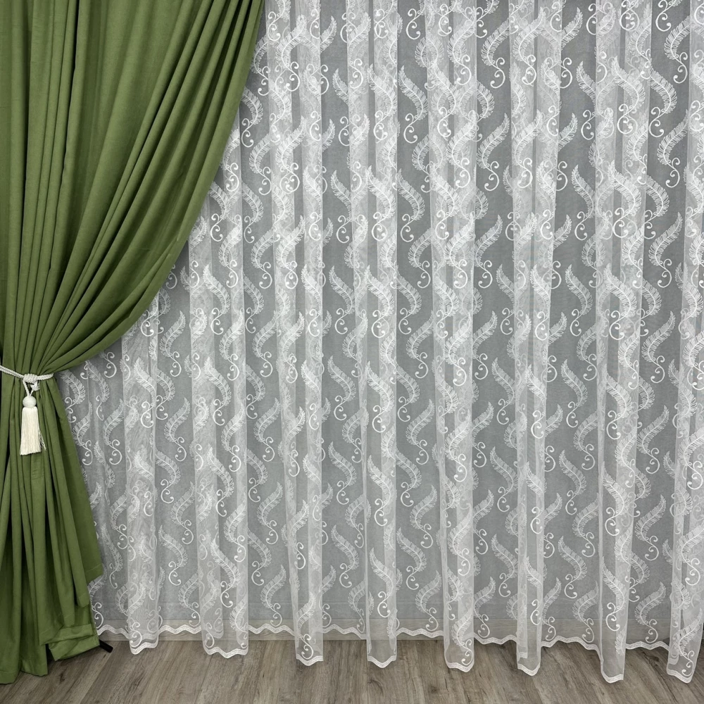 Тюль Жаккард белая 2,80м №49818
