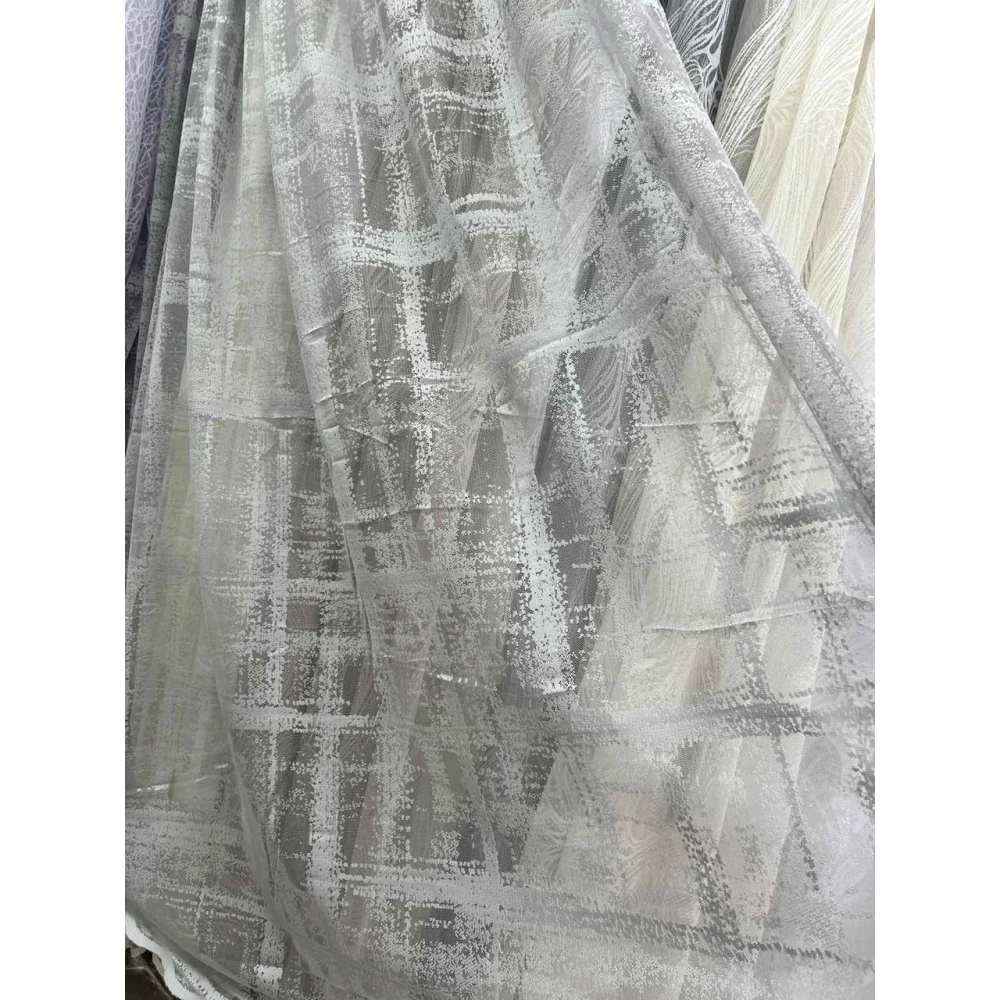 Гардина жаккард 81554 сірий