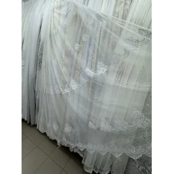 Тюль бамбук №2346 белый 