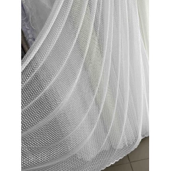 Тюль сітка Сніжинка №19462 молочна