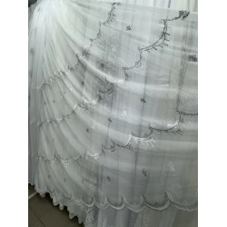 Бамбуковий тюль №177 сірий 