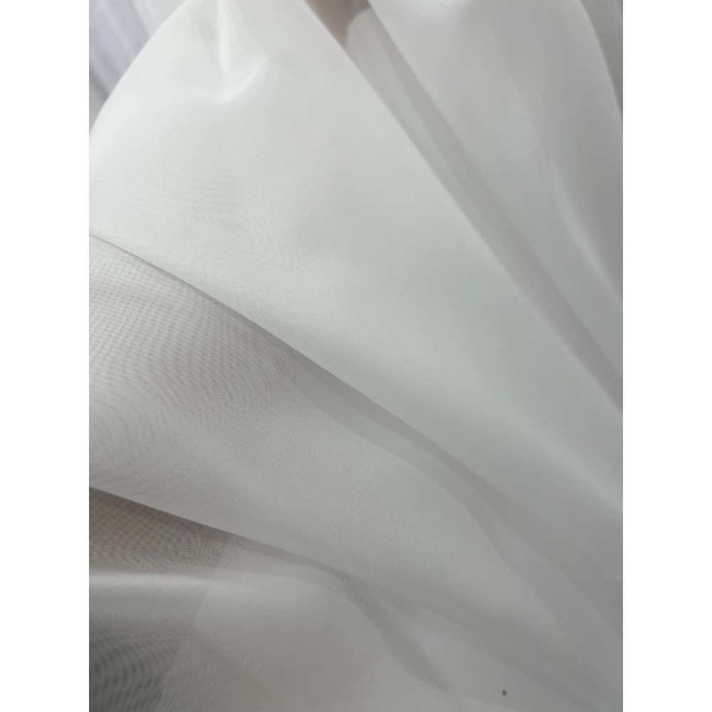 Тюль шифон однотонний, турецький з обтяжувачем