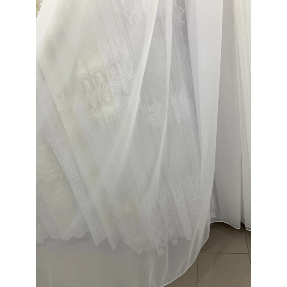 Тюль однотонний креп шифон