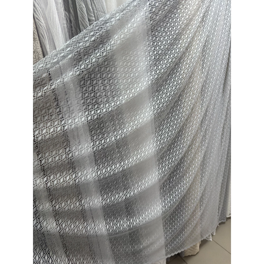 Тюль сітка Метелик №19459 сіра