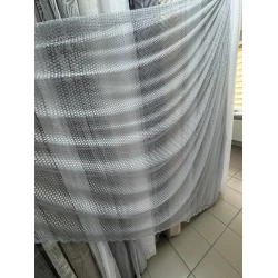 Тюль сітка Сніжинка №19462 сіра 